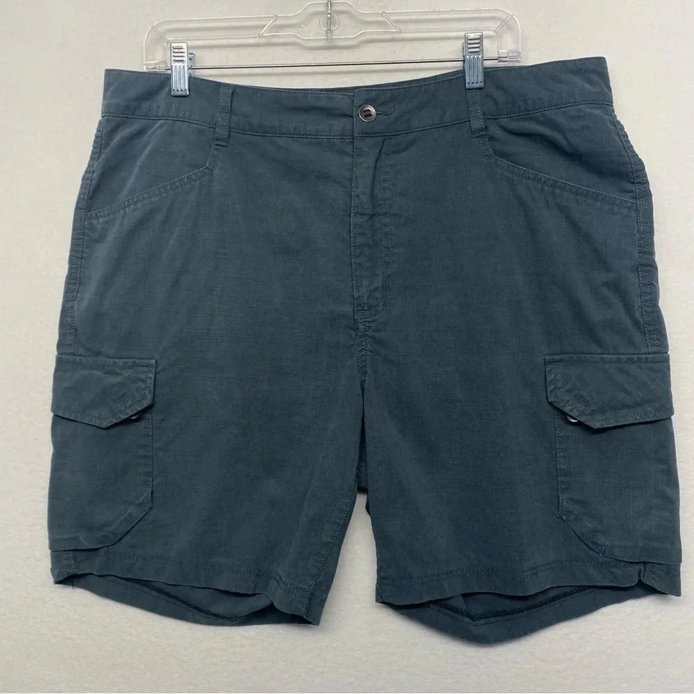 Royal Robbins Cargo Shorts Cotton‎ Tencel 38/11 Navy Gray Slate Springdale